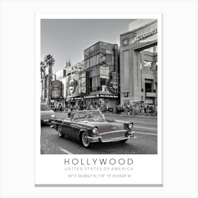 California Hollywood Travel Canvas Print
