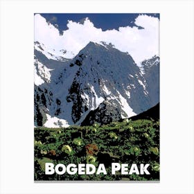 Bogeda Peak, Mountain, China, Nature, Climbing, Wall Print Canvas Print