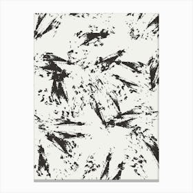 Abstract Black And White Painting Canvas Print