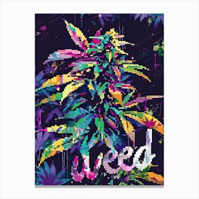 Botanical Bliss Cannabis Edition Canvas Print