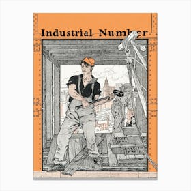 Industrial Number (1901), Edward Penfield Canvas Print