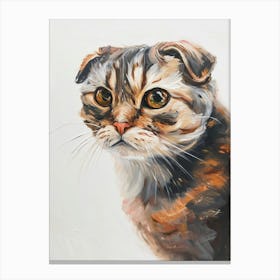 Scottish Fold Cat Painting 3 Canvas Print