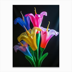 Bright Inflatable Flowers Gloriosa Lily 4 Canvas Print