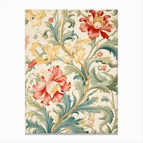 Floral Wallpaper 48 Canvas Print