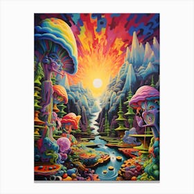 Psychedelic Forest Canvas Print