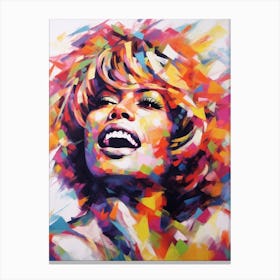 Tina Turner Abstract Painting 3 Canvas Print