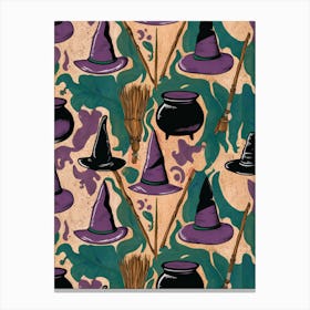 Witches Hats Fabric Canvas Print