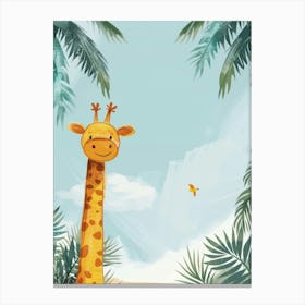 Giraffe In The Jungle 2 Canvas Print