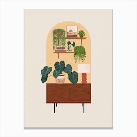 Simple Plant Decor Canvas Print