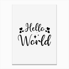 Hello World Canvas Print