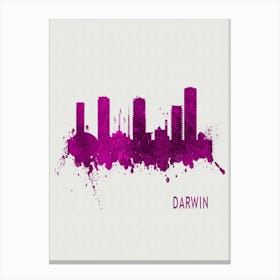 Darwin Australia City Purple Canvas Print