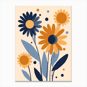 Abstract Flower Painting Canvas Print