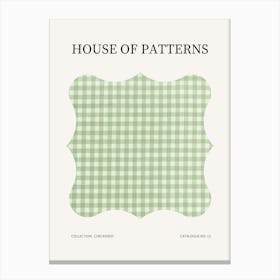 Checkered Pattern Poster 13 Canvas Print