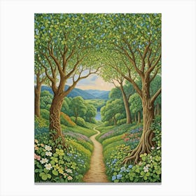 Lucky Forest Path Canvas Print