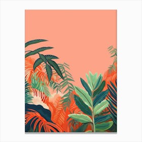 Boho Plant Painting Areca Palm 1 Canvas Print