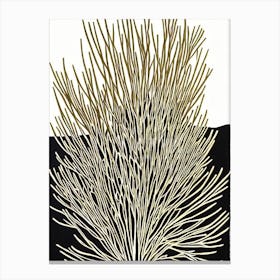 Acropora Pulchra Iii Linocut Canvas Print