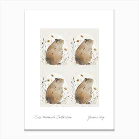 Cute Animals Collection Guinea Pig 2 Canvas Print