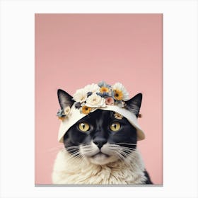 Cat In Hat  Canvas Print