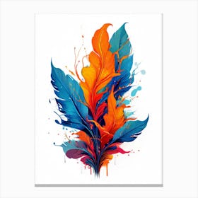 Feather Painting Canvas Print