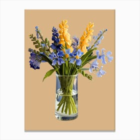 Spring Flowers In A Vase Canvas Print