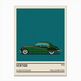 Vertigo Movie Car Canvas Print