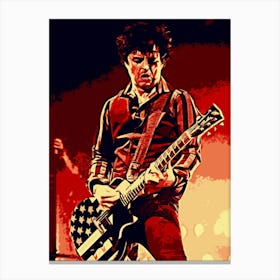 billie joe armstrong green day band music 1 Canvas Print