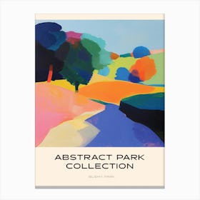 Abstract Park Collection Poster Bushy Park London 3 Canvas Print