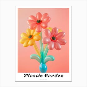 Dreamy Inflatable Flowers Poster Black Eyed Susan Canvas Print