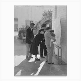 Los Angeles, California, Japanese American Evacuation From West Coast Areas Under U S, Army War Emergency Canvas Print