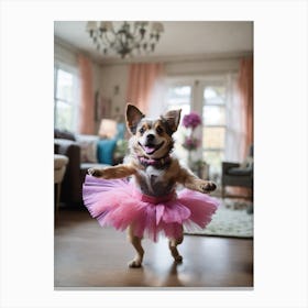 Dog In A Tutu Canvas Print