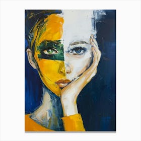 Face Of A Woman 96 Canvas Print