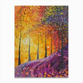 Sunset Trees Canvas Print
