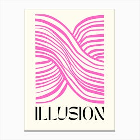 Illusion Positive Poster Canvas Print