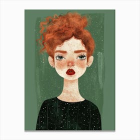 Red Haired Girl 4 Canvas Print