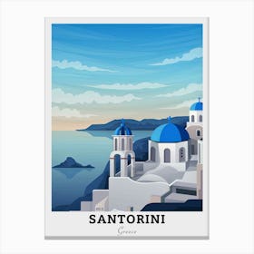 Santorini Travel Canvas Print