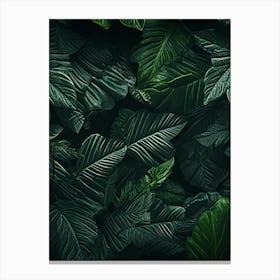 Tropical Leaves Wallpaper 1 Canvas Print