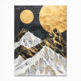 Gold Mountains Canvas Print