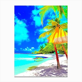 Muri Beach Cook Islands Pop Art Photography Tropical Destination Canvas Print