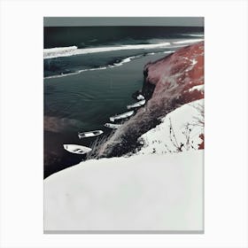 Snowy Beach Canvas Print