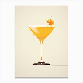 Mid Century Modern Sidecar Floral Infusion Cocktail 7 Canvas Print