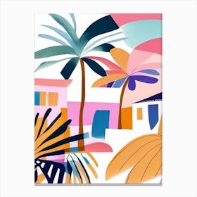 Mauritius Mauritius Muted Pastel Tropical Destination Canvas Print