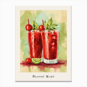 Bloody Mary Tile Poster 4 Canvas Print