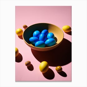 Easter Eggs In A Bowl 12 Canvas Print