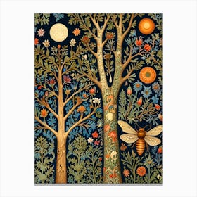 William Morris Bees In The Forest 1 Canvas Print