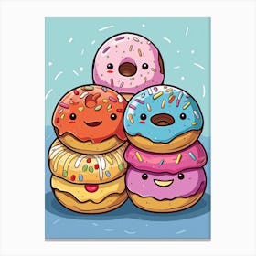 Donuts Friends Canvas Print