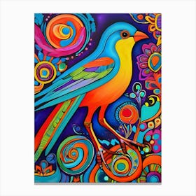 Colorful Bird-Reimagined 37 Canvas Print