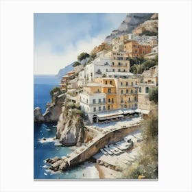Summer In Positano Painting (27) 1 Canvas Print