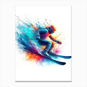 Skier Canvas Print