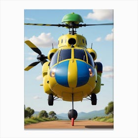 Helicopter - Helicopter Stock Videos & Royalty-Free Footage Canvas Print