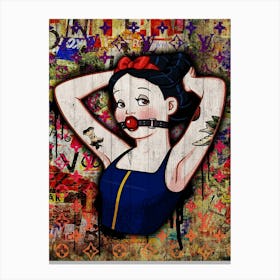 Pop Art Princess Fashion 2 Canvas Print